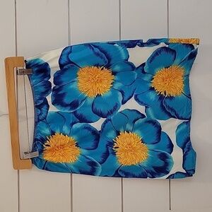 Roxy size 7  floral midi skirt